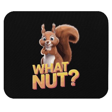 Discover Cute Squirrel Holding Acorn What Nut for Squirre Mouse Pads