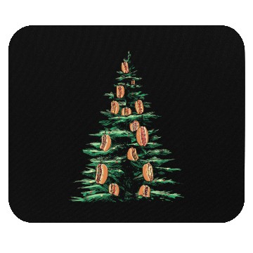 Discover Hot Dog Christmas Tree Holiday Cheer Mouse Pads