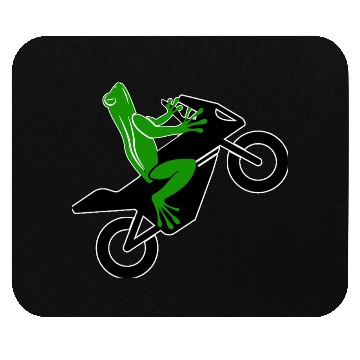 Discover frog moto Mouse Pads