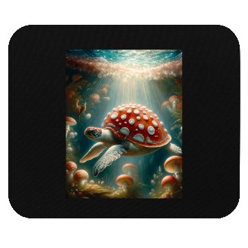 Discover Amanita the Turtle Mouse Pads