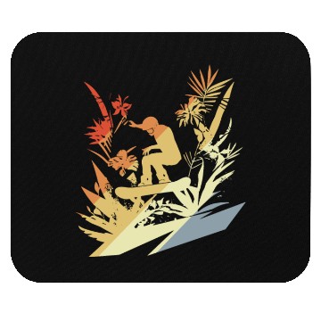 Discover Snowboarding Retro Style Mouse Pads