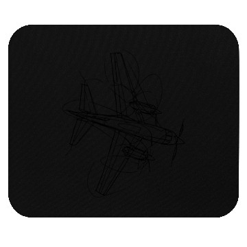 Discover Aircraft Sketch Mouse Pads