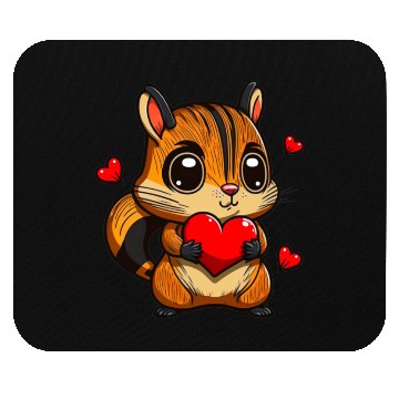 Discover Valentine Chipmunk Mouse Pads
