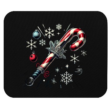 Discover Candy Cane Swordfight: Christmas Battle & Cheer Mouse Pads