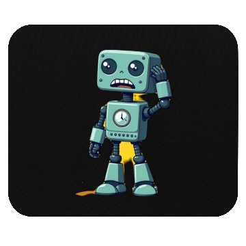 Discover Confused Robot  Mouse Pads