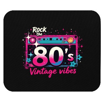 Discover Rock The 80's 80s Party Retro Look 80s Mouse Pads