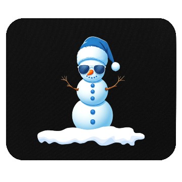 Discover Cute Little Cool Snowman Mouse Pads