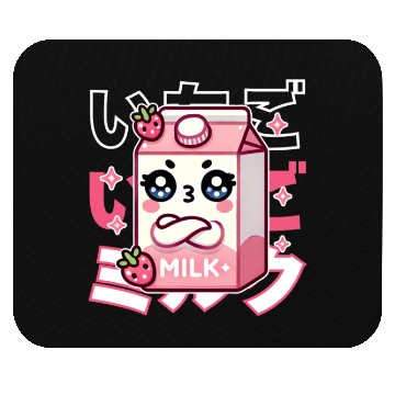 Discover Touchy Strawberry Milk Hug Mouse Pads