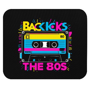 Discover Back to the 80s Retro Cassette Tape Design - Vinta Mouse Pads