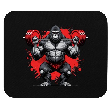 Discover Gorilla Power Lifting Design Mouse Pads