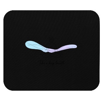 Discover Peaceful Meditation Take a Deep Breath Mouse Pads