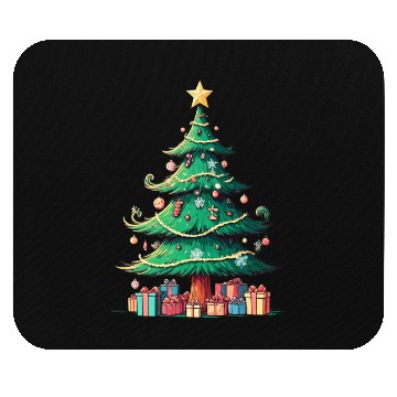 Discover Quirky Christmas Tree Mouse Pads