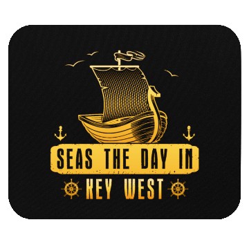 Discover Florida Keys SEAS THE DAY IN KEY-WEST FLORIDA Mouse Pads