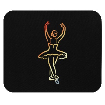 Discover Ballet Girl Sketch Vintage Look Mouse Pads