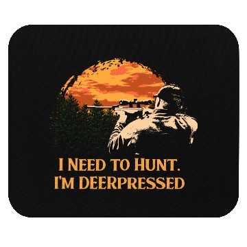 Discover Im DEERpressed Deer Hunting Elk Hunter Funny Dad J Mouse Pads