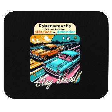 Discover Cybersecurity is a race Mouse Pads