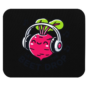 Discover Let The Beet Drop Music Pun Mouse Pads