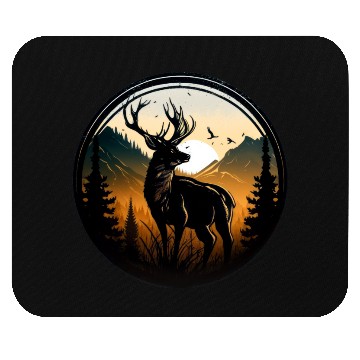 Discover Deer in forest Mouse Pads