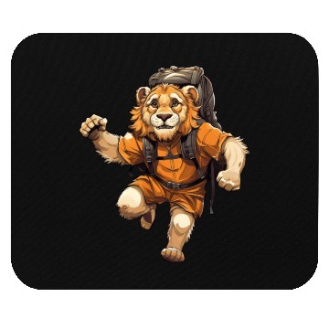 Discover Lion Hiking / Mountaineering Lion Mouse Pads
