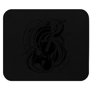 Discover Violin Graphic Mouse Pads