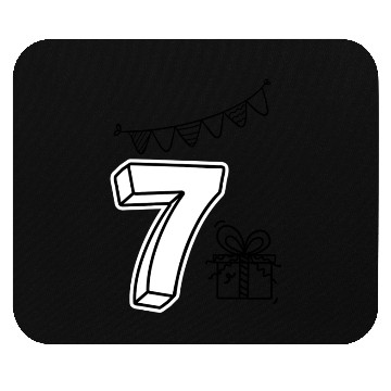 Discover Coloring Mouse Pads: Number 7 – Creative Birthday Fun