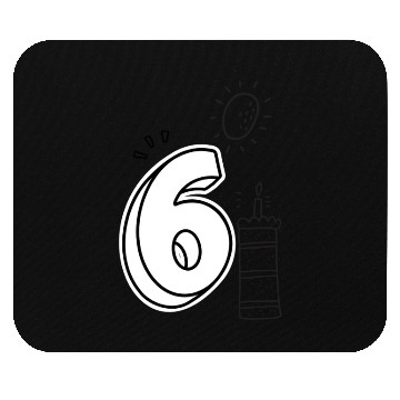 Discover Coloring Mouse Pads: Number 6 – Fun Birthday Keepsake