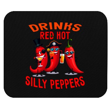 Discover drinks red hot silly peppers Mouse Pads