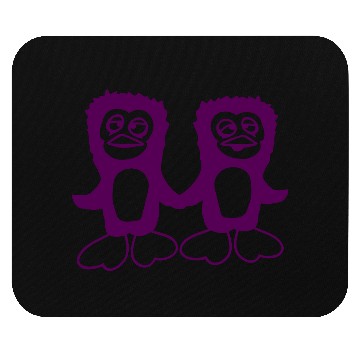 Discover Two Penguins Team 2 Friends Confused Hands Holding Mouse Pads