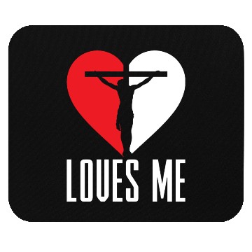 Discover Jesus Loves Me Christian Christmas Mouse Pads