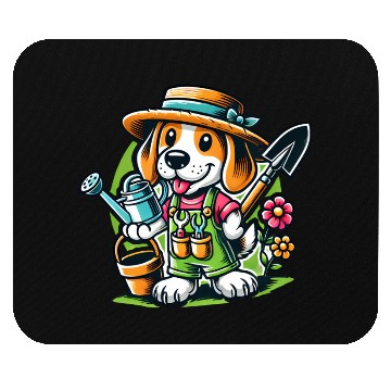 Discover Beagle Gardener Mouse Pads