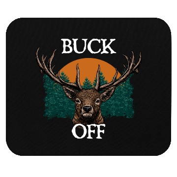 Discover Buck Off Deer Hunting Elk Hunter Forest Seeking Mouse Pads