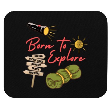 Discover Classic Born To Explore Mouse Pads