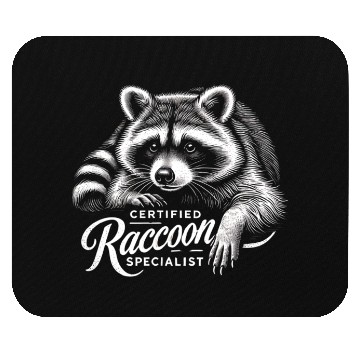 Discover Certified Raccoon Specialist Mouse Pads