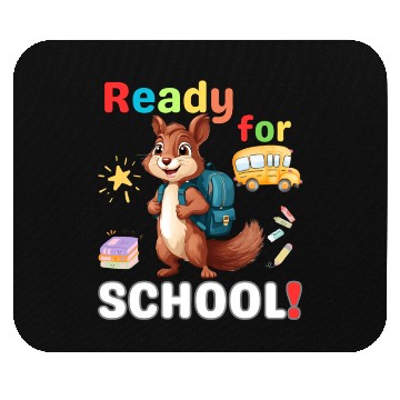 Discover Squirrel Ready to School, Back to school Mouse Pads
