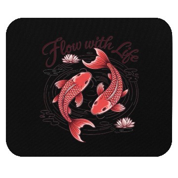 Discover Koi Fish Flow With Life Mouse Pads
