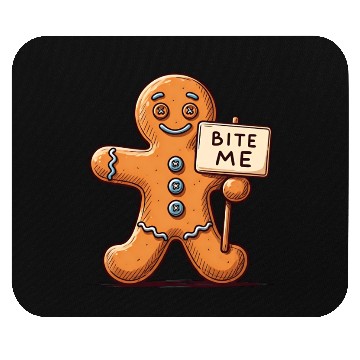 Discover Sassy Gingerbread Man Mouse Pads