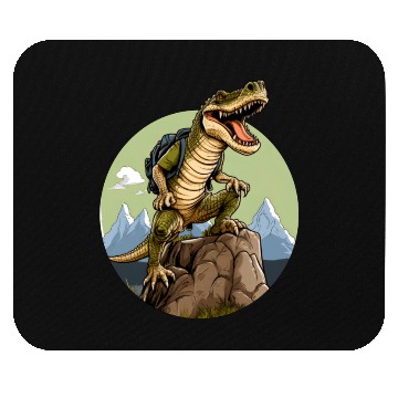 Discover Crocodile hiking / mountaineering crocodiles Mouse Pads