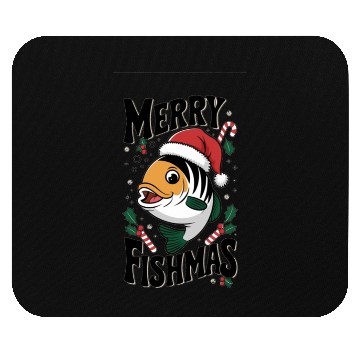 Discover "Merry Fishmas Mouse Pads - Funny Christmas Fish