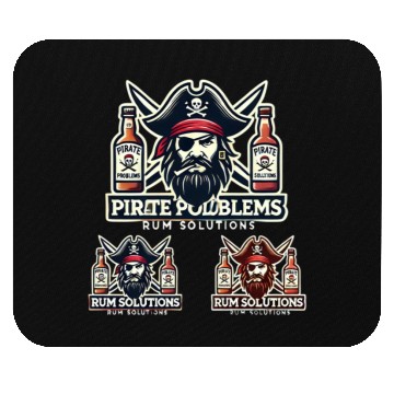 Discover Pirate Problems Rum Solutions Mouse Pads
