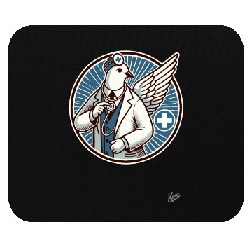 Discover Dr. Pigeon Dove: The Flying Doctor Mouse Pads