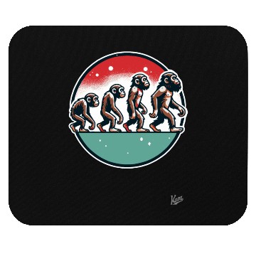 Discover Monkey Evolution Mouse Pads