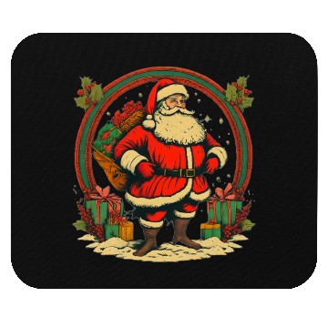 Discover Christmas Santa Claus Holiday Graphic Mouse Pads