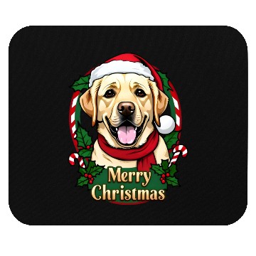 Discover Festive Labrador Christmas Design Mouse Pads