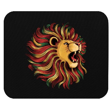 Discover I'm black History powerful African Lion Juneteenth Mouse Pads