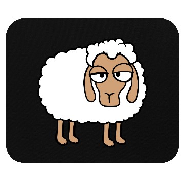 Discover Sheep Tired Bored Look Little Sweet Lamb Bad Mood Mouse Pads