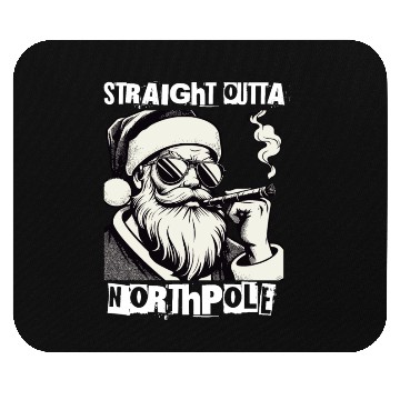 Discover straight outta northpole christmas santa claus Mouse Pads