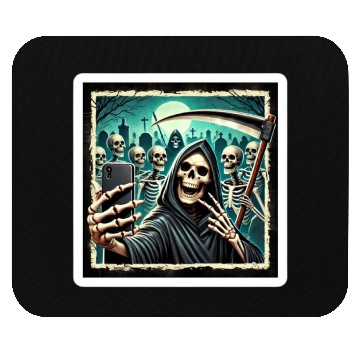 Discover Death Selfie Mouse Pads