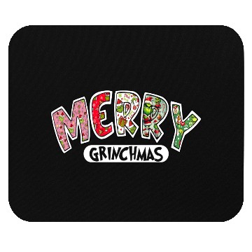 Discover Merry Grin Happy Christmas Mouse Pads