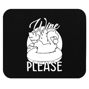 Discover Party Flamingo Wine please Funny Flamingo Mouse Pads