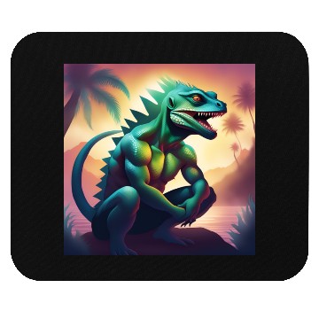 Discover Mutant Lizard Man Mouse Pads